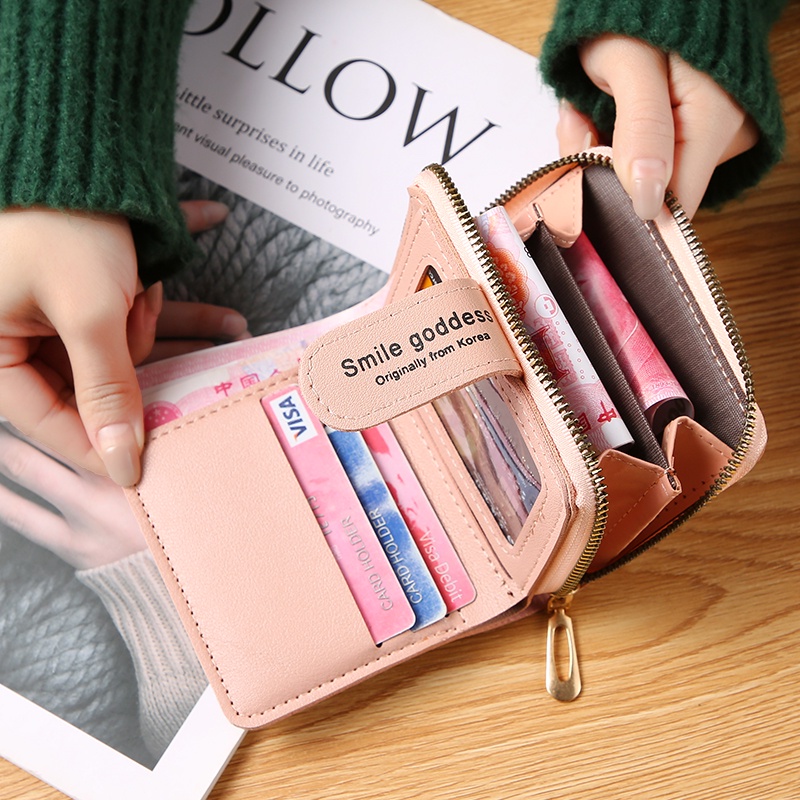 KeiKeiWD818 Dompet Lipat Wanita Fashion Korea