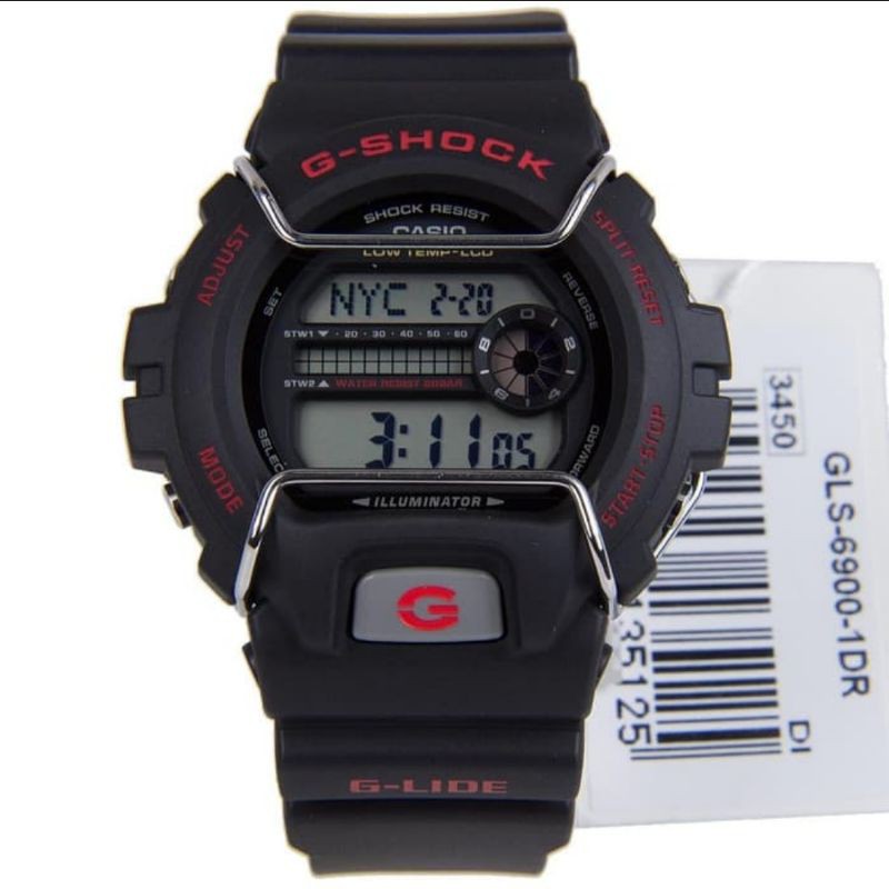 Casio Gshock GLS6900-1DR ORIGINAL GLS-6900 G-LIDE Hitam