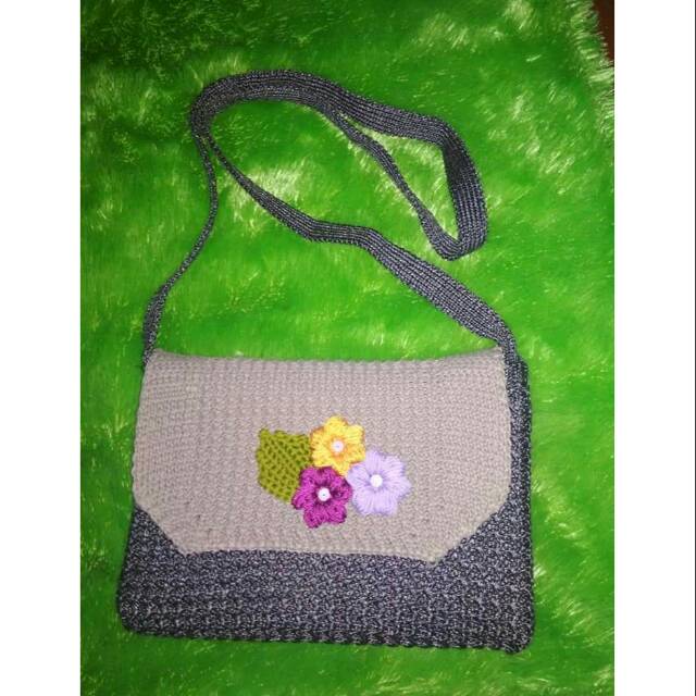 Tas rajut Bandung selempang