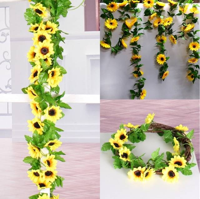 NM357 bunga rambat dekorasi rungan bunga artifisial bunga palsu-6