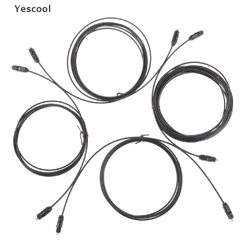 Yes Kabel Audio Digital TOSLink Fiber Optik Warna Hitam Panjang 1.5M 2M 3M 5M