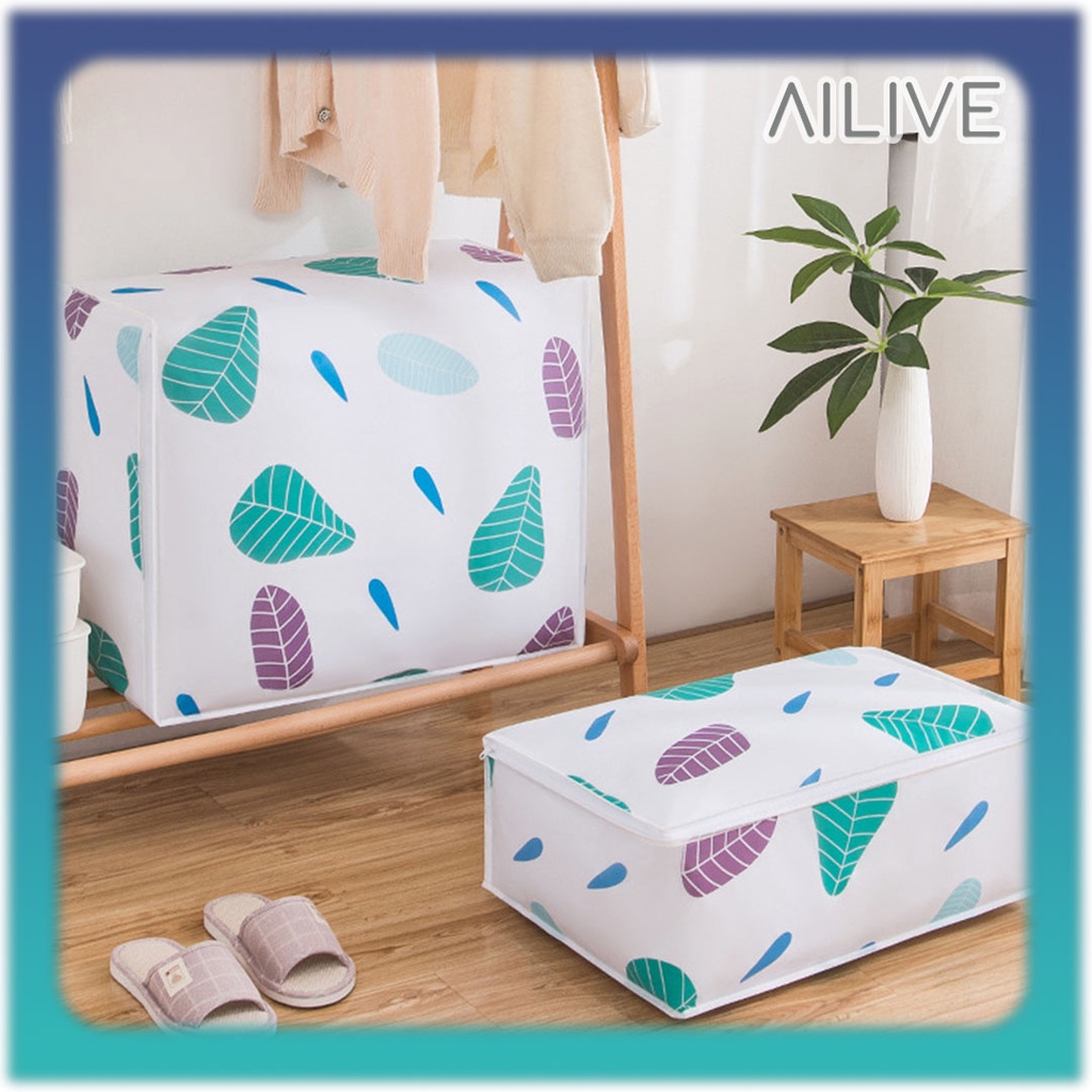 AILIVE Tempat Penyimpanan Pakaian Storage Bag Tempat Bed Cover Pakaian Dust Cover Pembungkus Selimut Serbaguna Ukuran Jumbo Anti Debu