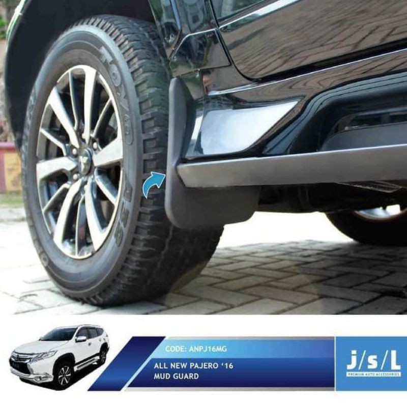 Karpet lumpur/ mudguard all new Pajero 2016 jsl