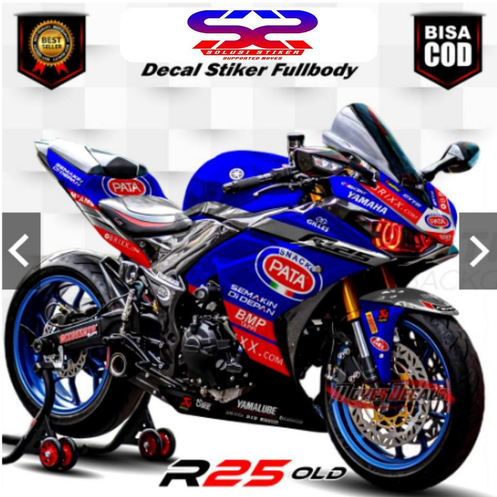 Decal R25 Full Body Decal Yamaha R25 Old Stiker R25 Full Body Stiker Yamaha R25 Variasi Biru