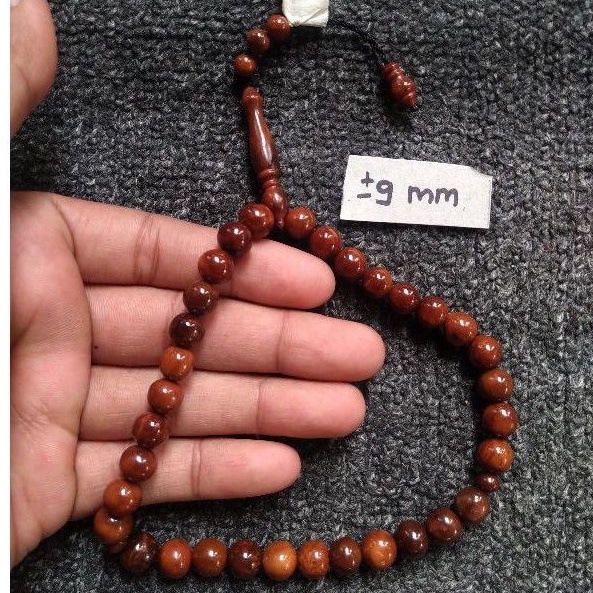 tasbih kokka bulat ± 9 mm ( 9mm ) 33 butir