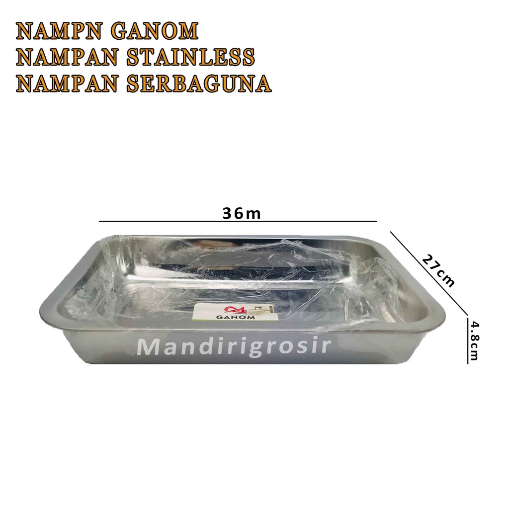 Nampan Stainless Steel * Nampan Ganom * Tempat Penyimpanan Makanan * Serbaguna