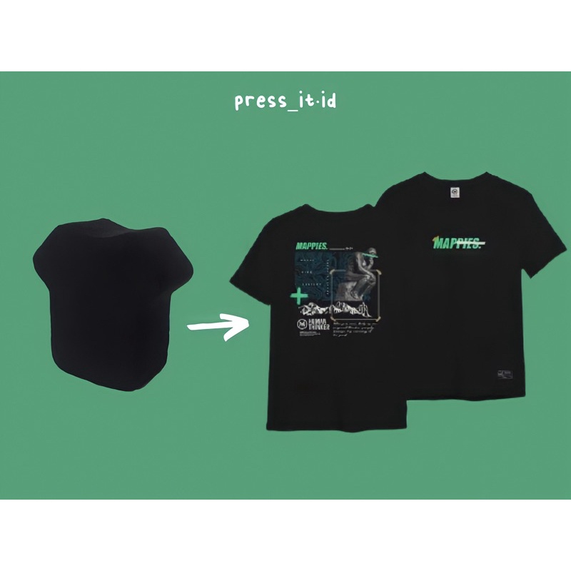 T-Shirt Cotton Compress Premium Mappies Human Thinker