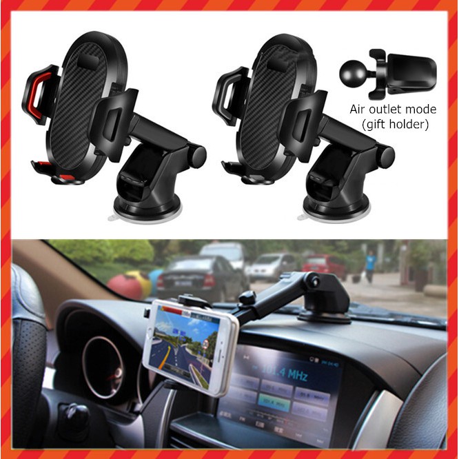 360    car holder hp mobil phone mount scalable glass suction cup desk di car sucker mobile holder s