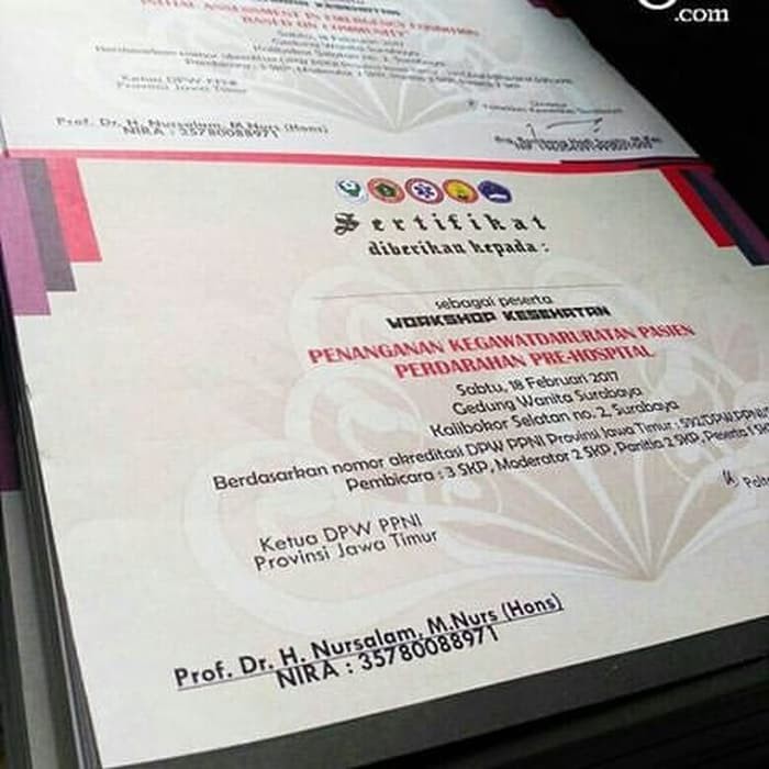 

Cetak Sertifikat / Piagam Bahan Concorade