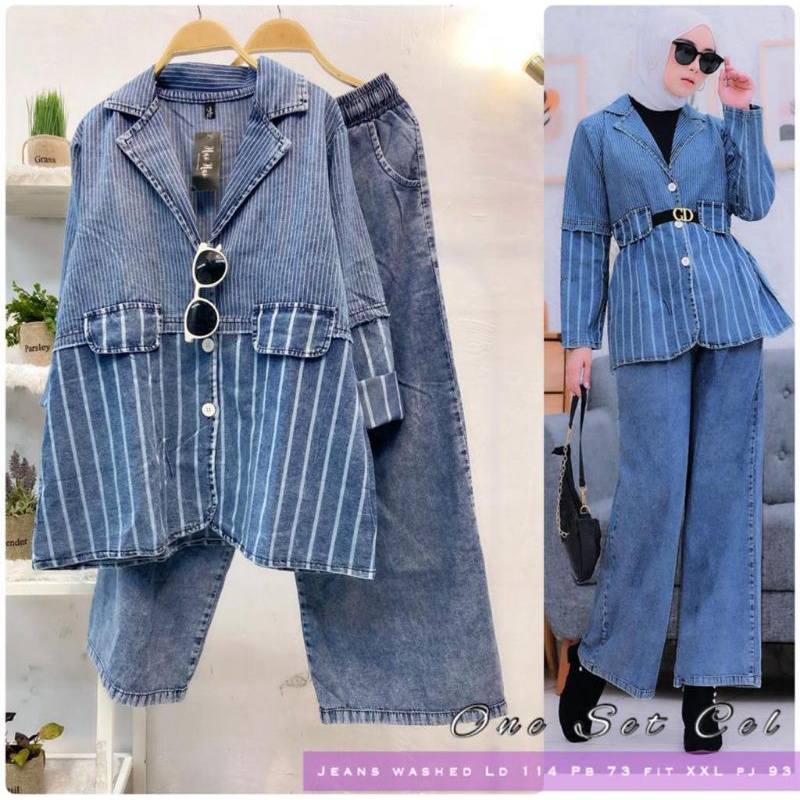 OneSet Cel Matt Jeans wash