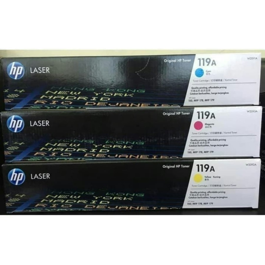 Toner HP 119 cyan,magenta,yellow for hp150,hp 178, hp 179fw