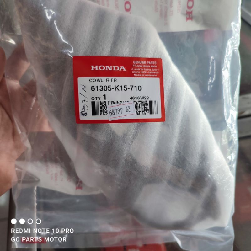 Cowl R FR 61305-K15-710 Cover Batok Kupingan Lampu Dudukan Sein Kanan ORI Honda CB150 R CB 150 2021