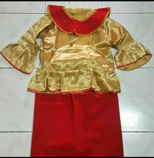 Baju adat betawi cadar anak2 size XL