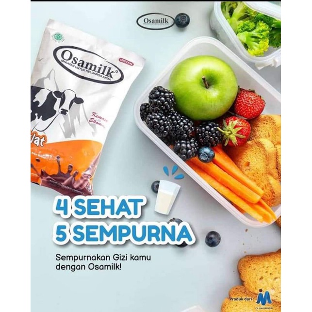 SUSU OSAMILK ORIGINAL 100% Penggemuk Badan &amp; Penambah Nafsu Makan 500 g