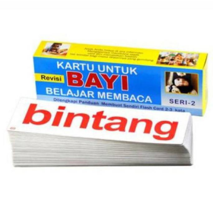 Kartu Pintar Flashcard bayi belajar membaca seri 2