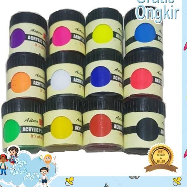 

READy!! Cat Akrilik / Acrylic Paint Asturo set 12 Warna Terpercaya,..