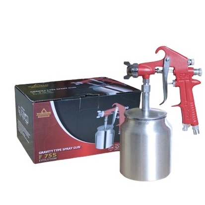 BAYAR DI TEMPAT COD spray gun f75s tabung bawah/semprotan cat/spit dico/spet deco Portable