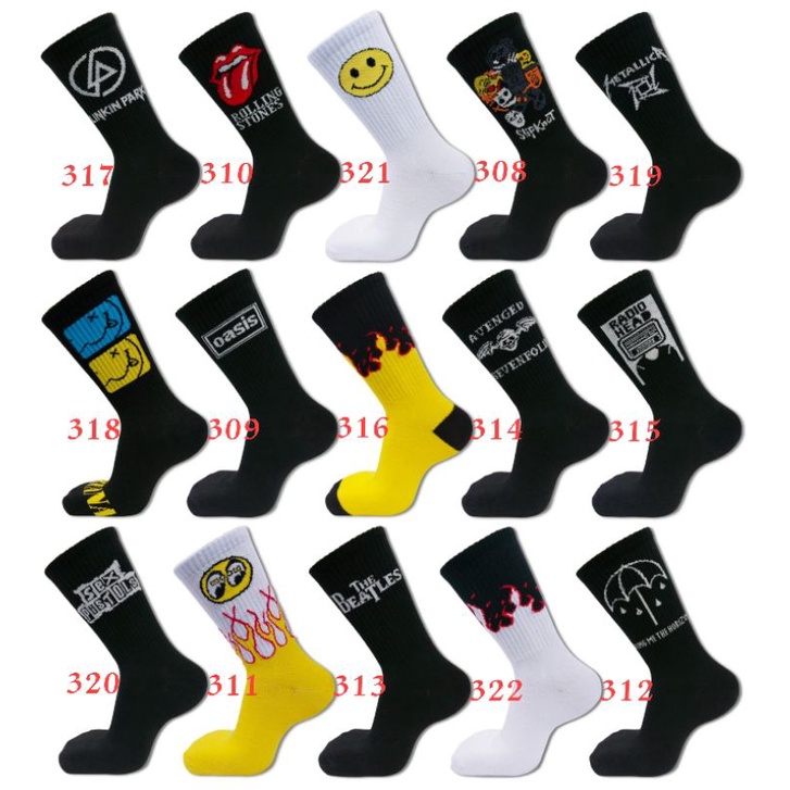 Kaos kaki skate oldschool bebas pilih motif-1