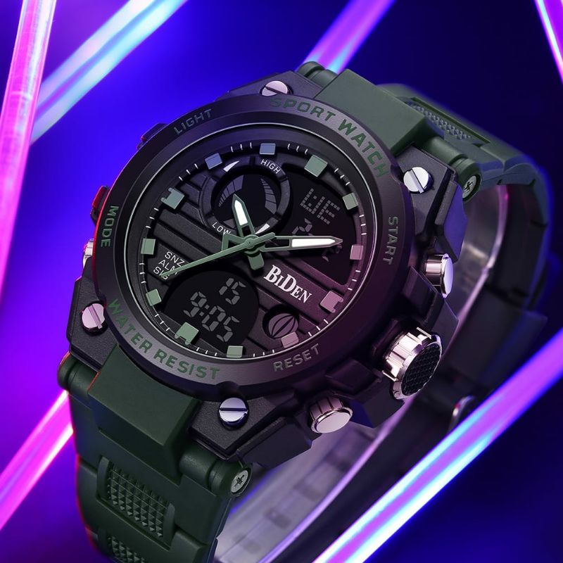 BIDEN ORIGINAL DUALTIME MILITER TAHAN AIR KUARSA SPORTY JAM TANGAN PRIA ORIGINAL