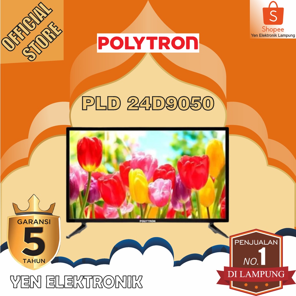 TV PLD 24D9050 POLYTRON LED 24 Inch USB Movie Garansi Resmi POLYTRON 5 Tahun