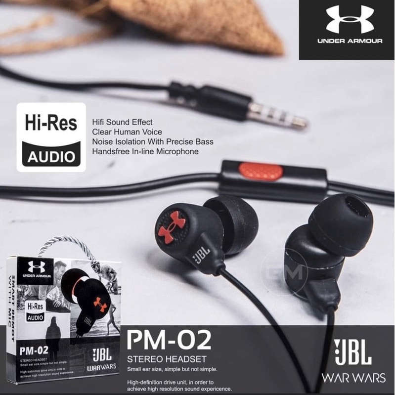 HEADSET - HANDSFREE - EARPHONE - PM02 EXTRABASS WITH MIC