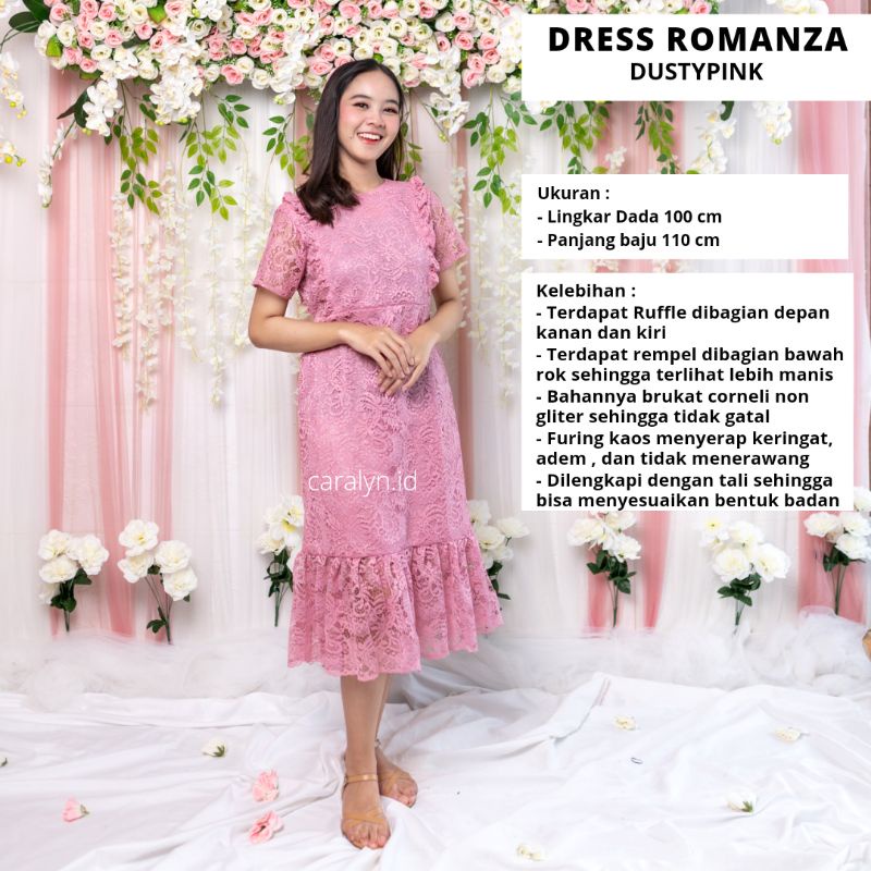 DRESS KOREA BRUKAT KONDANGAN TERBARU 2022 WANITA TERBARU ROMANZA