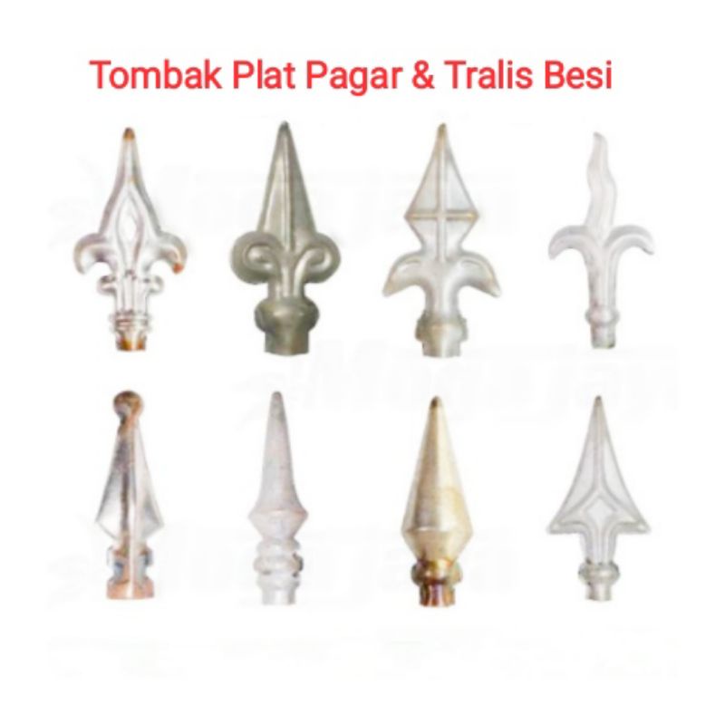 Aksesoris Tumbak Pagar Tralis besi Aksesoris Ornamen Pagar Tralis besi