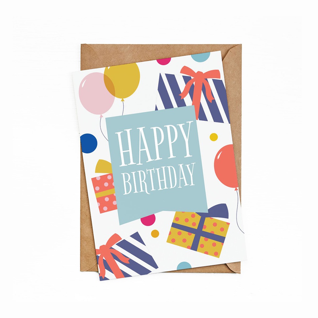 

Bukuqu Greeting Cards GC002 - HBD Box - Kartu Ucapan