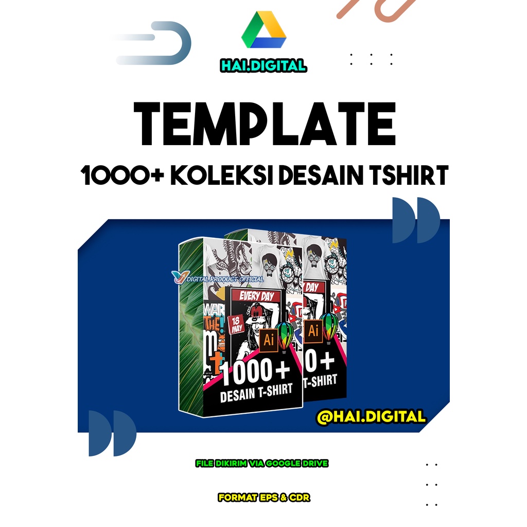 Jual 1000+ Koleksi Desain Tshirt Kaos Format Eps & Cdr | Shopee Indonesia