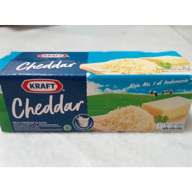 

READY COD Cheese Keju Cheddar Kraft 2 KG Processed Cheddar Cheese
