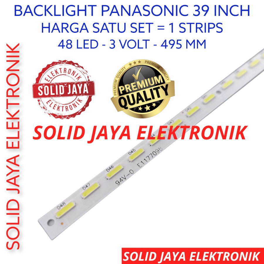 BACKLIGHT TV LED PANASONIC 39 INC TH-L39EM5G TH L39EM5G L39 EM 5 LAMPU BL LIDI SMD L39EM5 G L 39EM5G INCH IN FULL SET LED STRIPS BERAS STRIP 39INC 39INCH 39IN