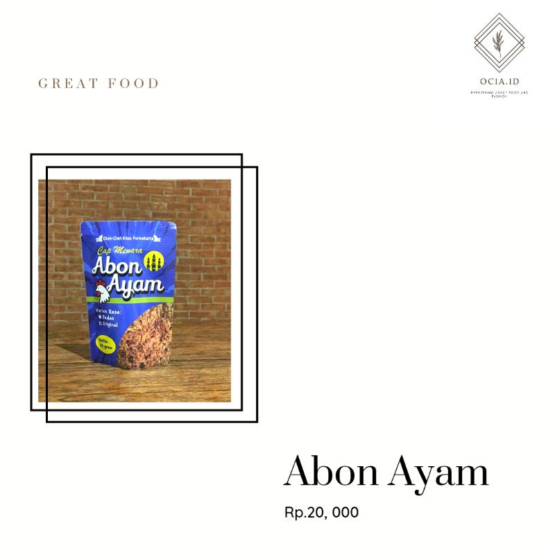 

CAP MENARA - Abon Ayam