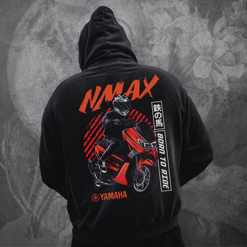 Jaket Sweater Pria Yamaha NMAX Hoodie