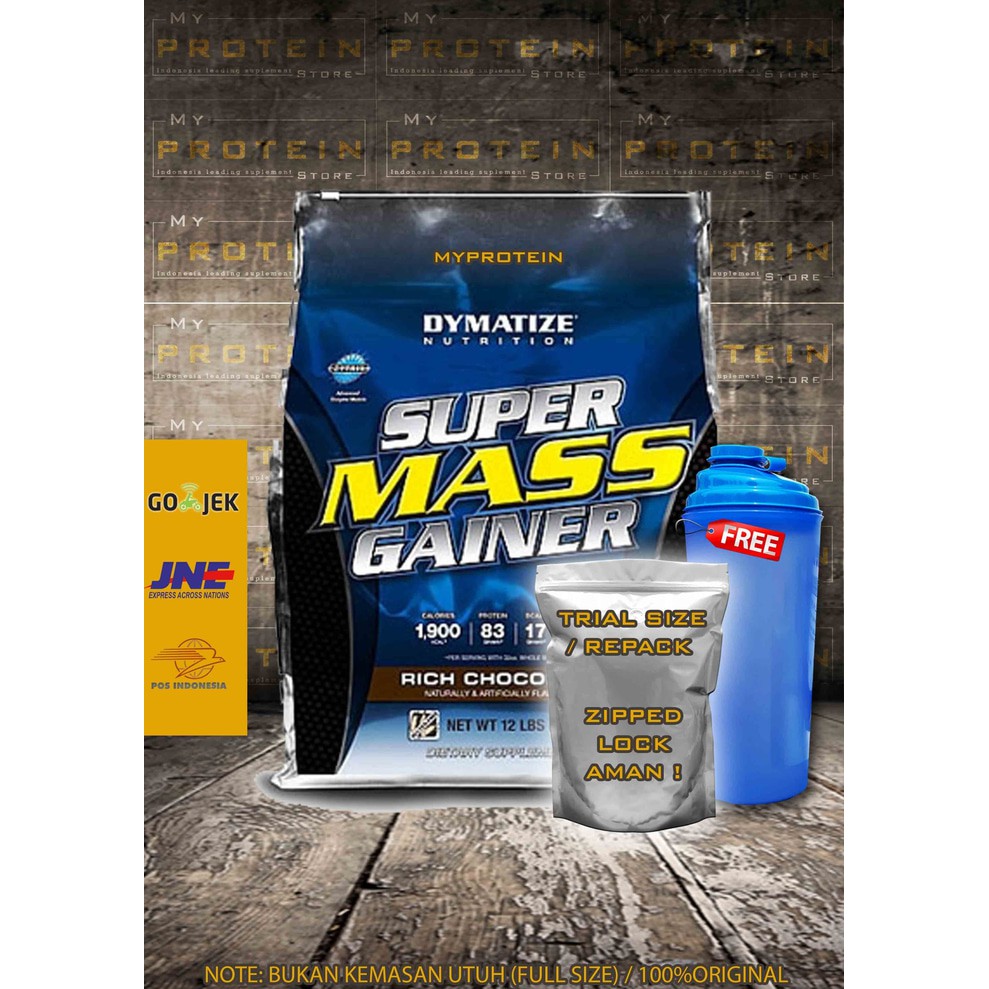 Suplemen Fitness | Dymatize: Super Mass Gainer 1KG ECERAN/REPACK/TRIAL SIZE SuperMass