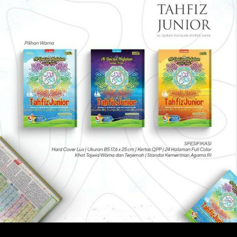 AlQuran Tahfiz Junior Cordoba B5 Tajwid Warna Terjemah Al Quran
