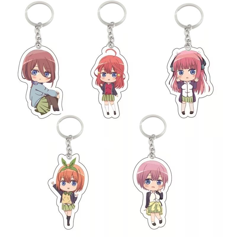 Gantungan Kunci Akrilik  Kartun Gantungan Kunci Nakano Ichika Nino Miku Yotsuba Masalahnya dengan Ga