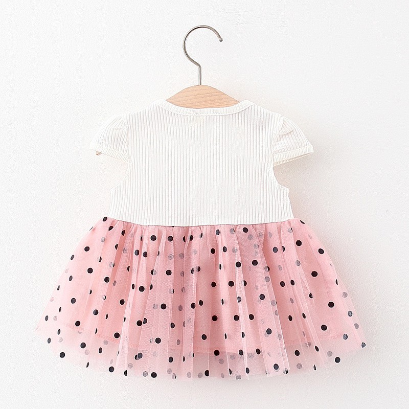 HappyOliver DRESS RABBITS ONDE 8827 EBV Baju Dress Anak Perempuan Import 6 bulan - 3 tahun/Dress Bayi Perempuan/Gaun Bayi Perempuan/Dress Pesta/Dress Bayi