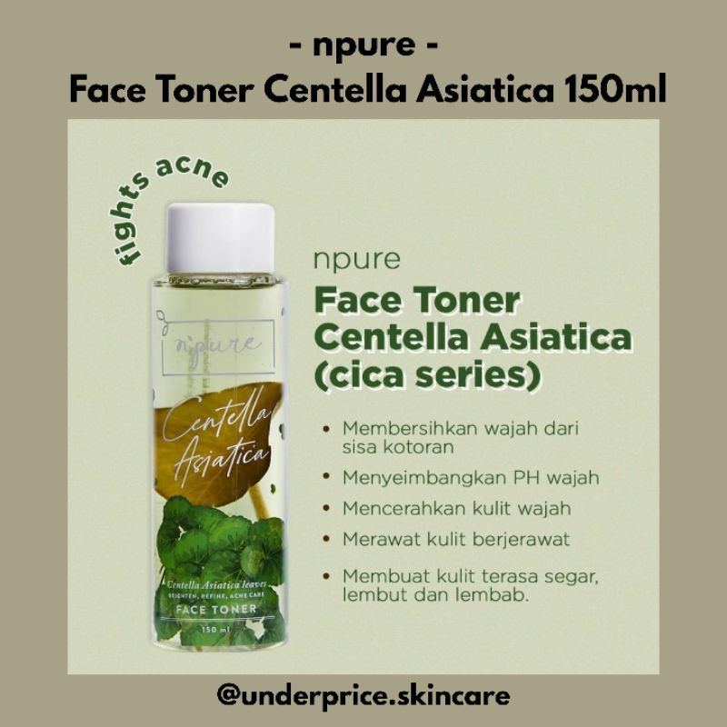 Jual Npure Face Toner Centella Asiatica (cica series) Shopee Indonesia