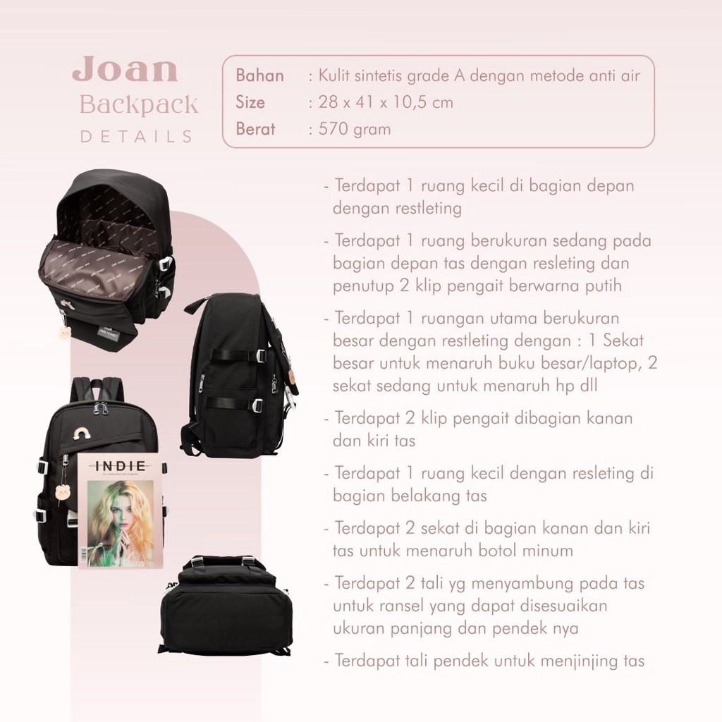 JOAN BACKPACK JIMSHONEY TAS RANSEL