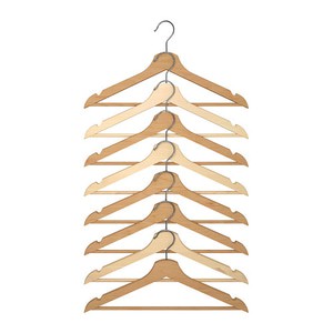 Ikea Bumerang Hanger Coklat. Gantungan Baju Lemari Jemuran Isi 8 pcs