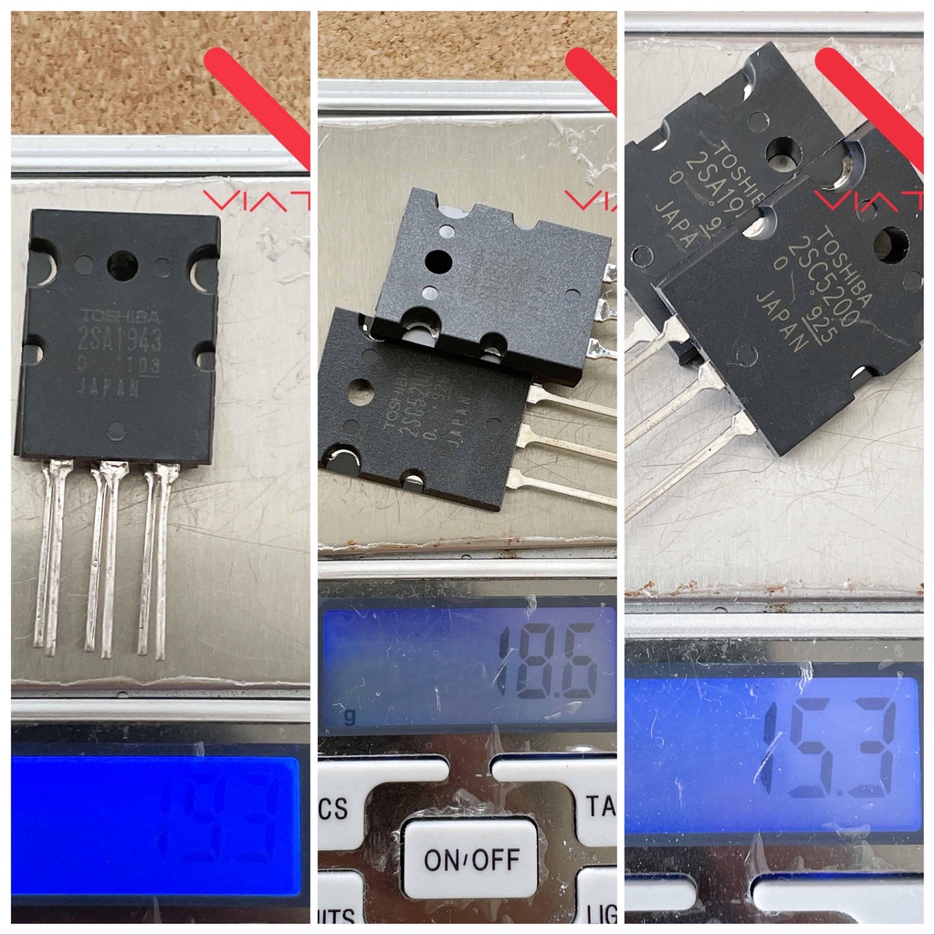 TRANSISTOR A1943 - C5200 TOSHIBA A1943-C5200 ASLI JAPAN A1943 C5200 ORI 230V - 15A - 150W