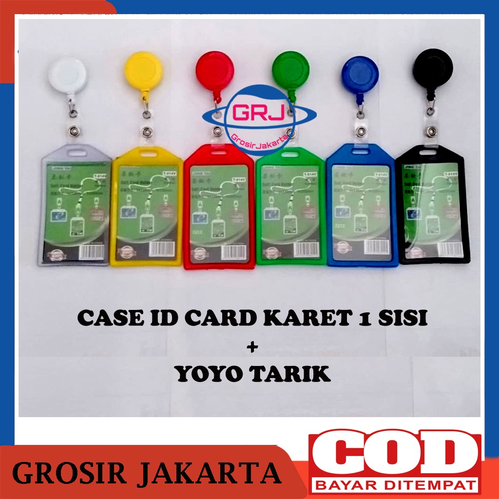 

Holder id card karet 1 sisi plus yoyo