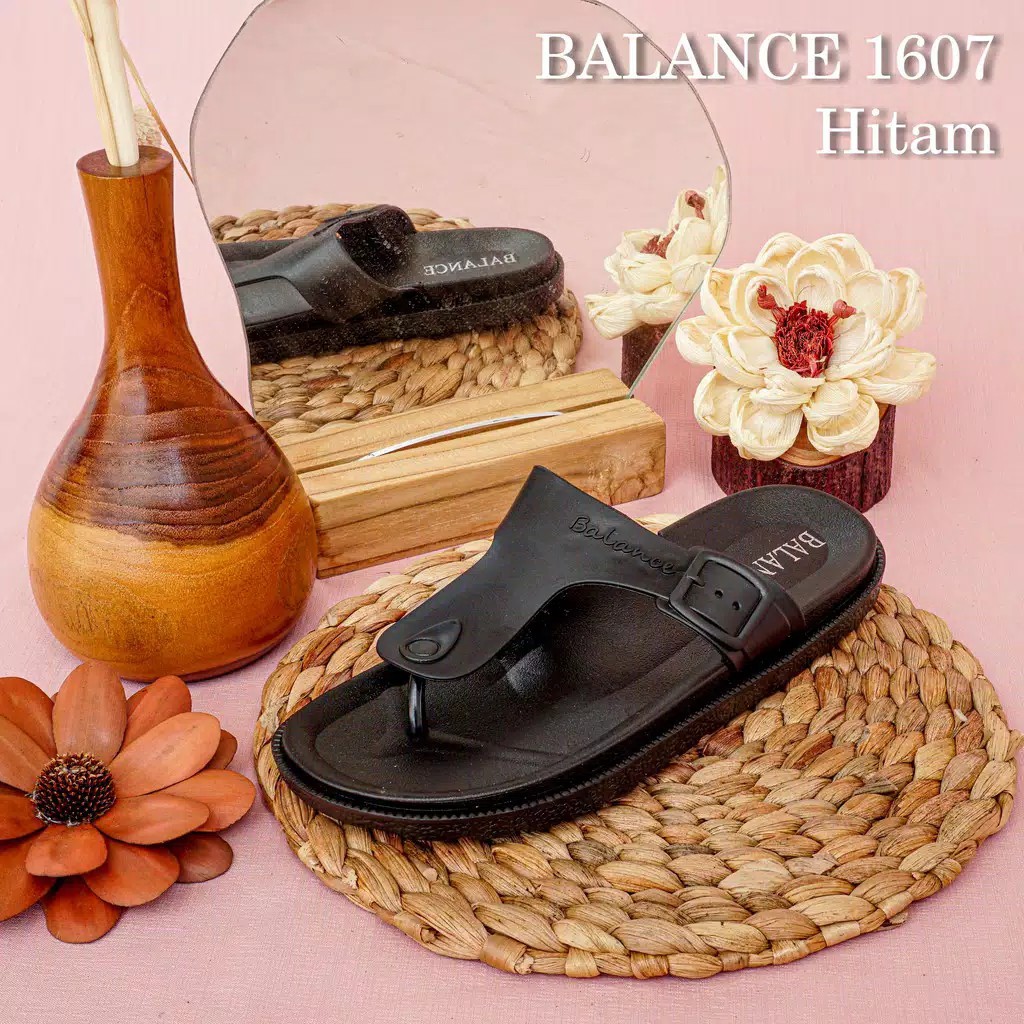 Balance 1607 K2 Sandal Jepit Casual Jelly Import Original Empuk Lentur Gaul Nice Obral Diskon Grosir