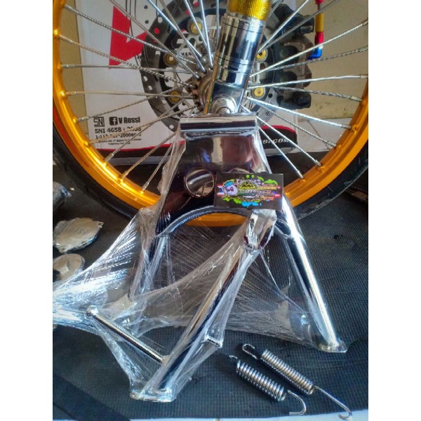 cagak samping dan cagak tengah Scorpio crome