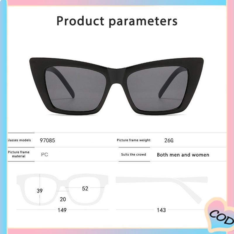 COD❤️ Kacamata Fashion Wanita Retro Square Kaca Kacamata Wanita Kacamata Wanita Kacamata-A.one