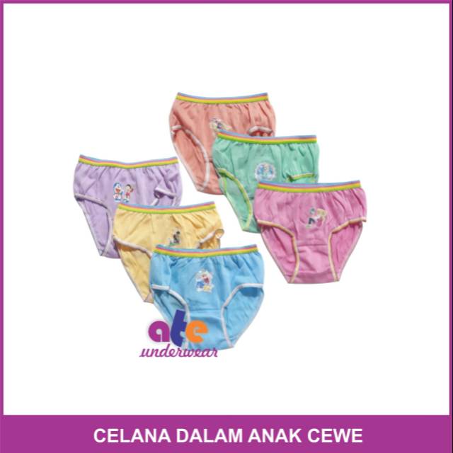 AT004-6 pcs Celana dalam anak karakter IC/celana dalam anak perempuan