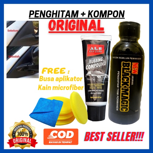 ALF Rubbing Compound Combine Black Magic Untuk Mobil Kendaraan Car Care Original