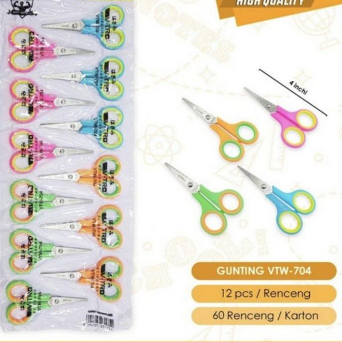 

⚡COD⚡ Harga untuk 1 renteng=12 pcs Gunting Kecil Warna/pemotong/ scissors produck terbaik