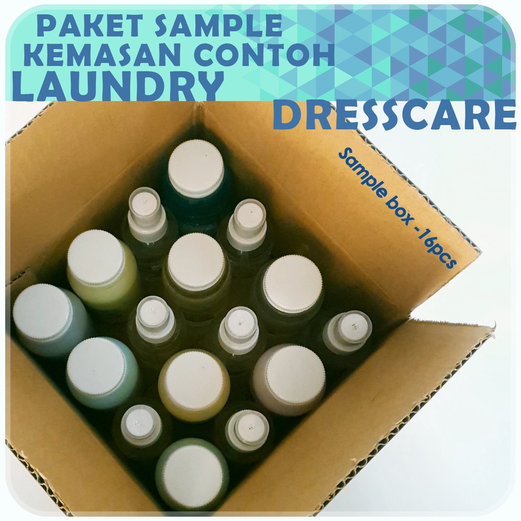 PAKET Contoh 16pcs - DRESSCARE Produk Kebutuhan LAUNDRY