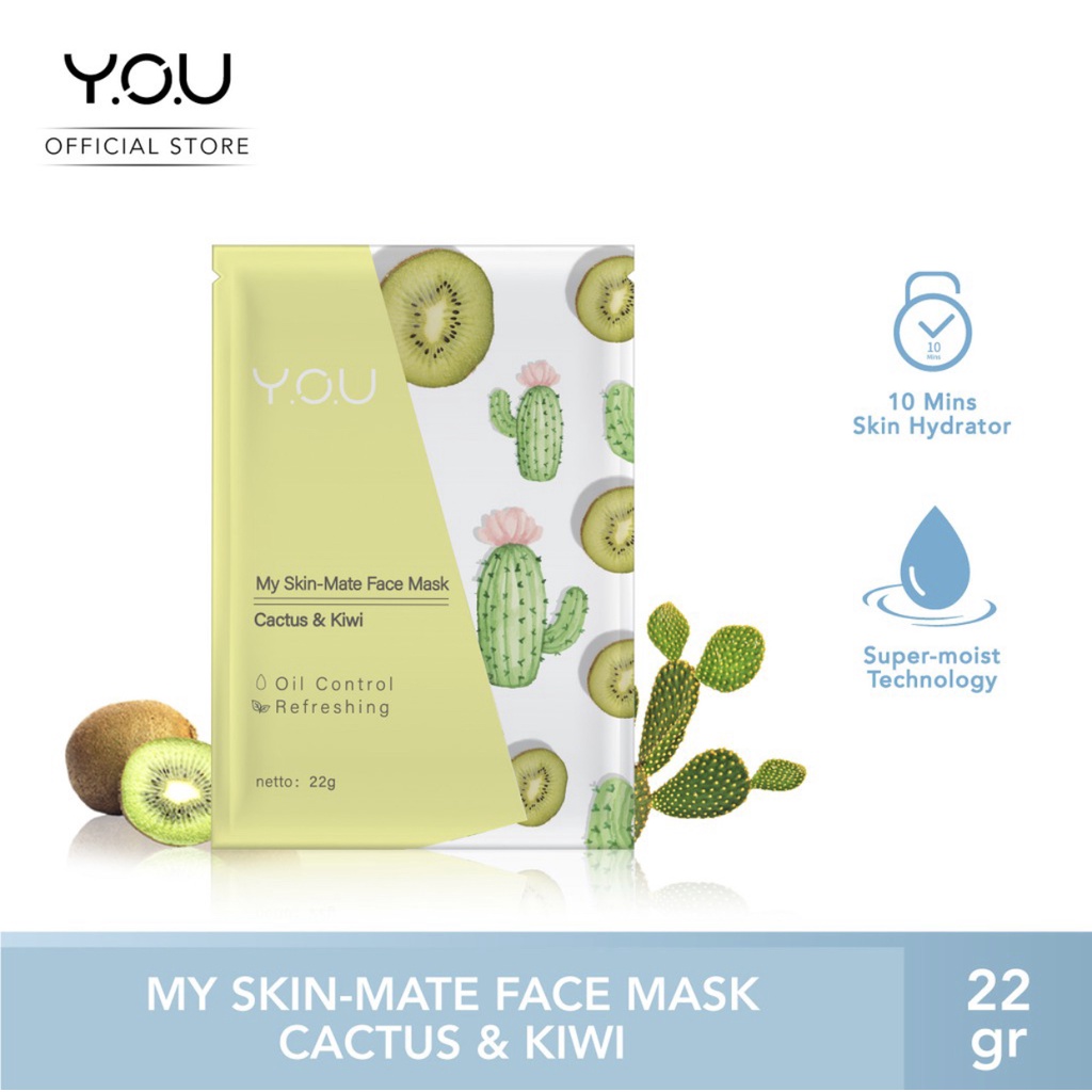 YOU My Skin Matte Face Mask [Melembabkan dan menutrisi Wajah] Skin Care | Masker Wajah